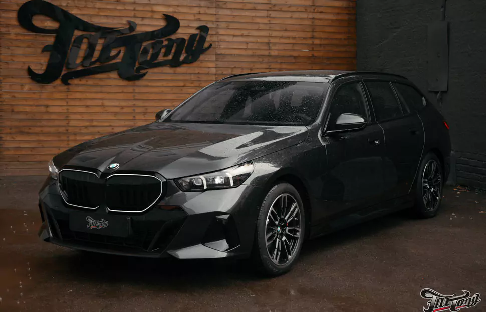 Защитили зоны риска BMW 5 полиуретаном